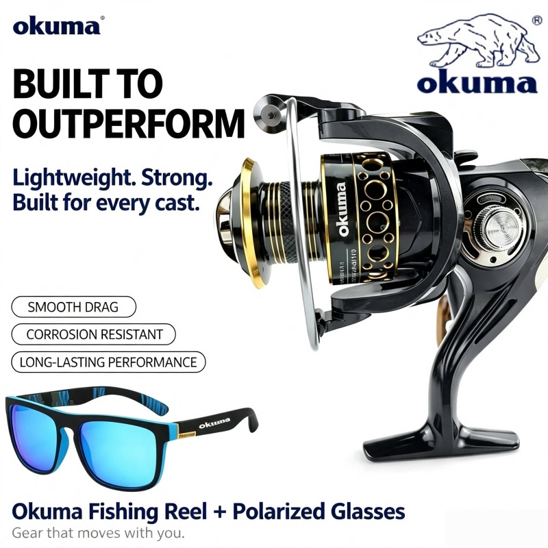 Trolling Reel - OKUMA-Spinning Reel, Reel Pancing Ultra Ringan